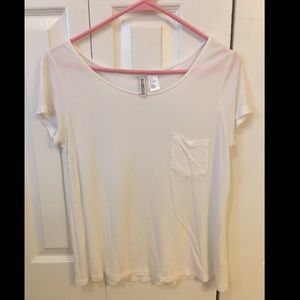 White h&m basic tee